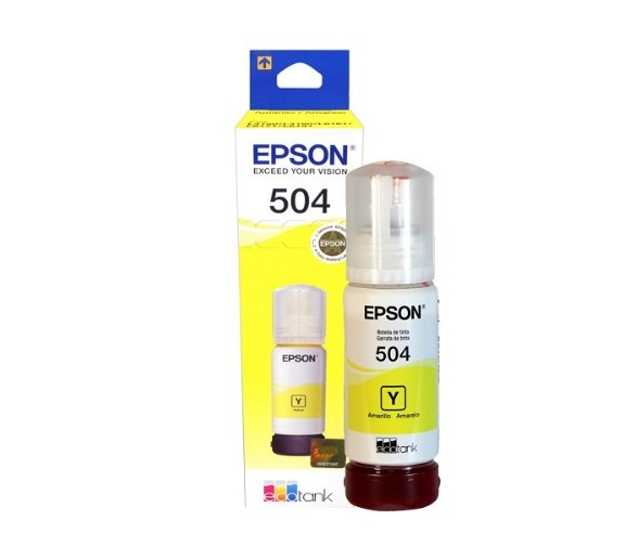 EPSON T504420-AL AMARILLO - BOTELLA DE TINTA / RINDE HASTA 6.000 PÁGINAS / PARA IMPRESORAS EPSON ECOTANK L4150, L4160, L6161, L6171, L6191